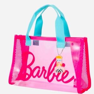 MINISO Barbie Sunshine Series PVC Small Beach Tote Bag